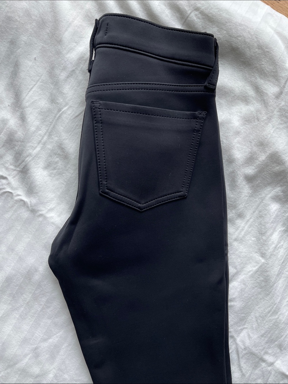 J Brand Black Ankle Ponte Pants